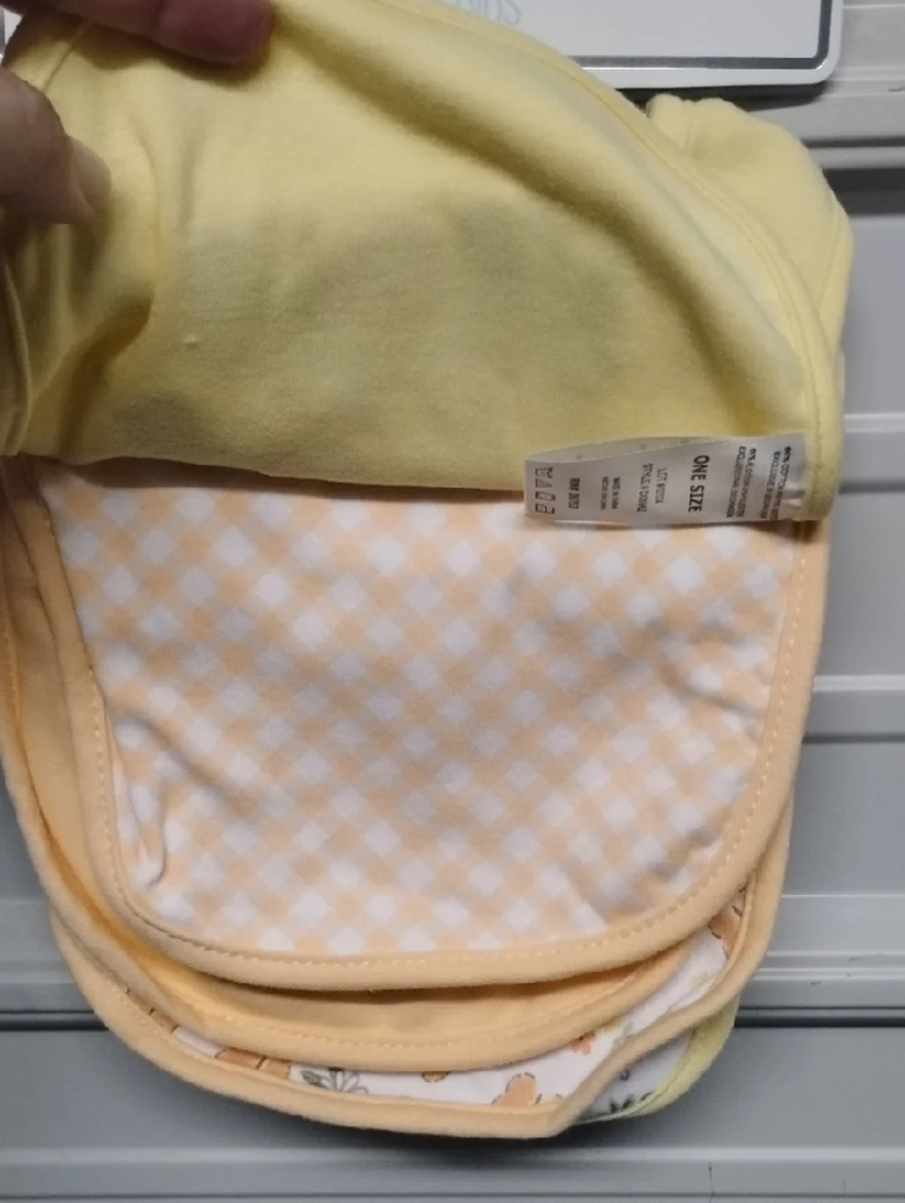 Yellow And Orange Baby Bib - 5 Pack